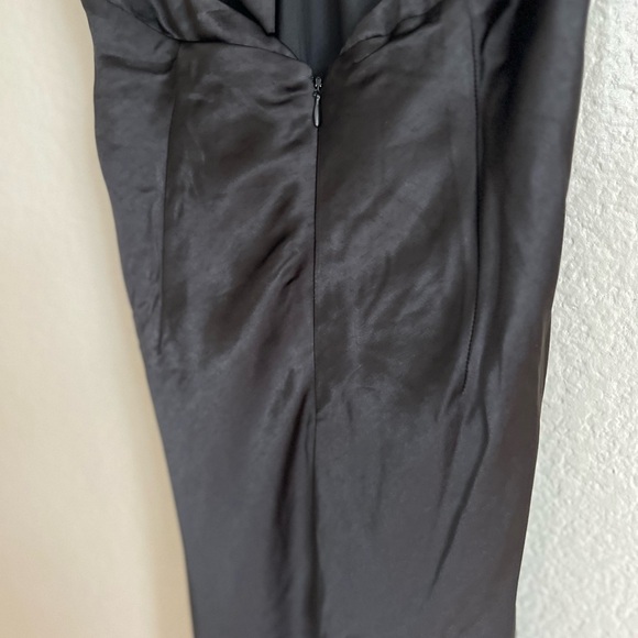 NWOT Start of Forever Black Satin Halter Mermaid Maxi Dress - Picture 6 of 7